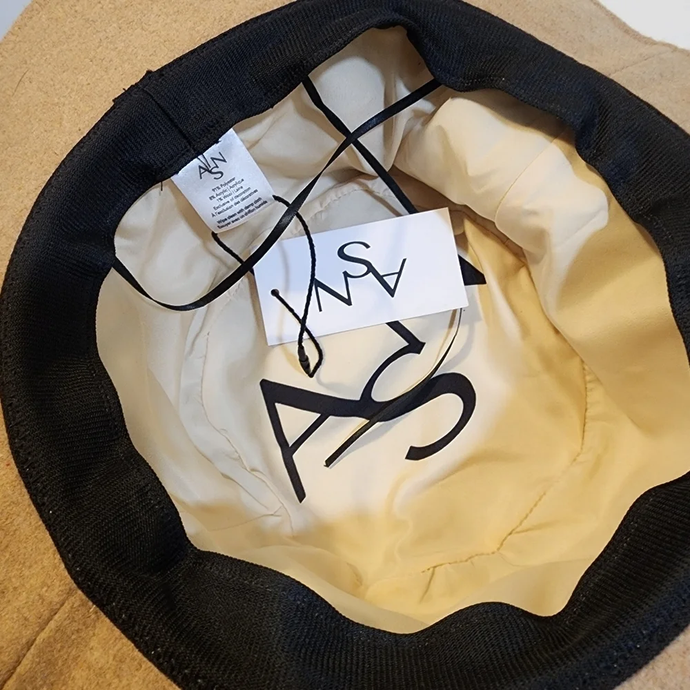 ASN Beige Wide Brim Hat OS